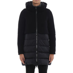 Herno Black Polyamide Coat