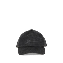 Jacquemus Gray Wool Cap (Baseball Hat)