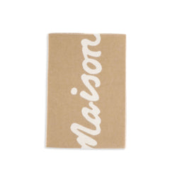 Maison Kitsuné Beige Wool Scarf