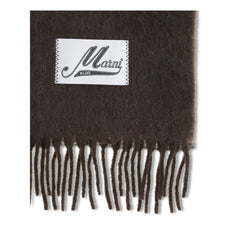 Marni Brown Wool Scarf