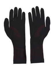 Dolce & Gabbana Black DG Logo Cotton Hands Mitten Men Gloves