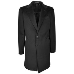 Made in Italy Black Wool Men Jacket
