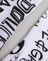 Dolce & Gabbana Black White DG Logo Elbow Length Mitten  Gloves