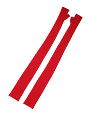 Dolce & Gabbana Red Wool Fingerless Elbow Length Mitten Gloves