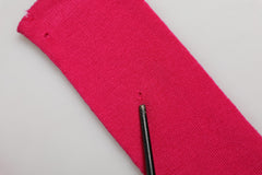 Dolce & Gabbana Pink Wool Fingerless Elbow Length Mitten Gloves