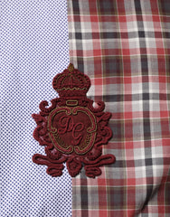 Dolce & Gabbana Multicolor Cotton Collared Checkered Shirt