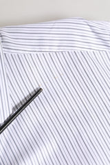 Dolce & Gabbana White Stripes Long Sleeves GOLD Dress Shirt