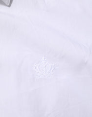 Dolce & Gabbana White Cotton Collared Men MARTINI Dress Shirt