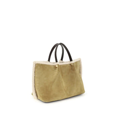 Valentino Garavani Beige Calf Leather Bos Taurus Shoulder Bag