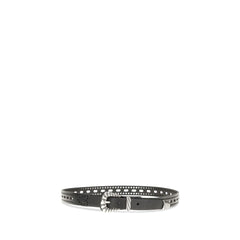 Etro Black Calf Leather Bos Taurus Regular Belt