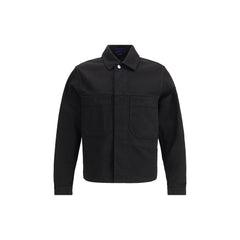 Stone Island Black Cotton Coat