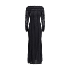 Charo Ruiz Black Cotton Casual Dress