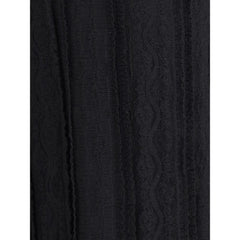 Charo Ruiz Black Cotton Casual Dress