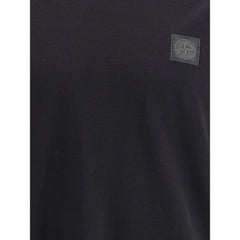 Stone Island Black Cotton T-Shirt
