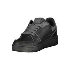 Tommy Hilfiger Black Leather Women Sneaker