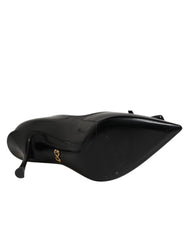 Dolce & Gabbana Black Bag Embellished Heels Pumps Shoes