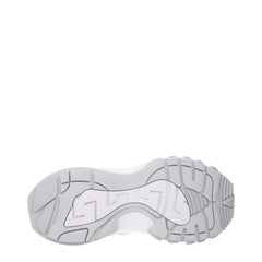 Versace White Fabric Chunky Sneakers