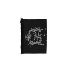 Givenchy Black Virgin Wool Scarf