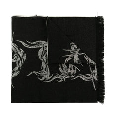 Givenchy Black Virgin Wool Scarf