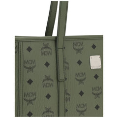 MCM Green Fabric Shoulder Bag