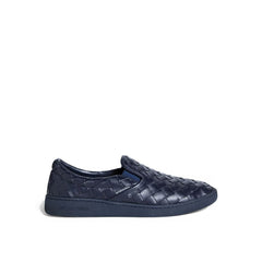 Bottega Veneta Blue Calfskin Low Top Sneakers