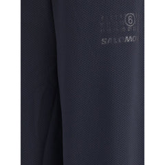 MM6 Black Polyester Athletic Pants