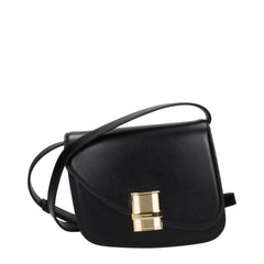 Salvatore Ferragamo Black Leather Crossbody Bag