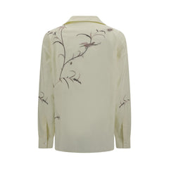 Baziszt Yellow Cotton Pattern Shirt