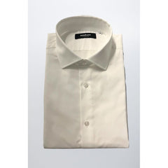 Baldinini Trend White Cotton Men Shirt