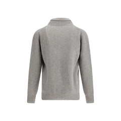 Brooksfield Gray Fleece Wool Cardigan
