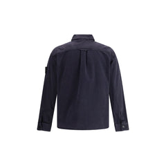 Stone Island Blue Cotton Dress Shirt