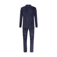 Gi Capri Blue Cotton Two-Piece Suit