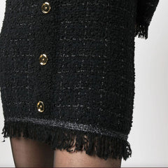 PINKO Black Polyester Skirt