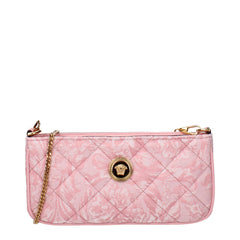 Versace Pink Fabric Crossbody Bag