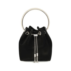 Jimmy Choo Black Silk Backet Bag