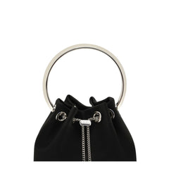 Jimmy Choo Black Silk Backet Bag