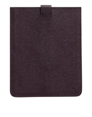 Dolce & Gabbana Dark Brown Leather Logo Plaque Cover Sleeve Tablet Case