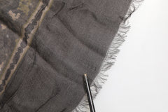 Dolce & Gabbana Multicolor Camouflage Fringes Modal Foulard Scarf