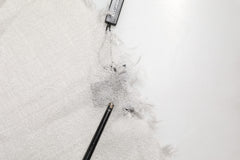 Dolce & Gabbana Gray Cashmere Knit Fringes Neck Foulard 67cm x200cm Foulard Scarf