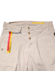 Daniele Alessandrini Beige Cotton Stretch Slim Fit Denim Jeans