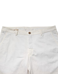 Domenico Tagliente White Tapered Dress Formal Trouser Pants