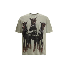 Represent Green Cotton T-Shirt