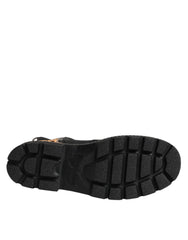 Dolce & Gabbana Multicolor Leopard Mid Calf Boots Shoes