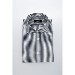 Baldinini Trend Blue Cotton Men's Shirt