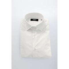 Baldinini Trend White Cotton Men Shirt