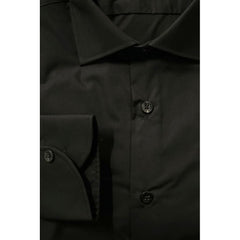 Baldinini Trend Black Cotton Men's Shirt