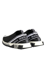 Dolce & Gabbana Black Slip On Sorrento Men Sneakers Shoes