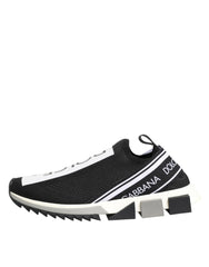 Dolce & Gabbana Black Slip On Sorrento Men Sneakers Shoes