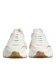 Dolce & Gabbana White Gold Daymaster Low Top Sneakers  Shoes