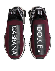 Dolce & Gabbana Maroon Slip On Sorrento Men Sneakers Shoes